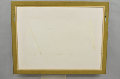 Vintage Italian Hollywood Regency Gold Giltwood Large Rectangular Wall Mirror