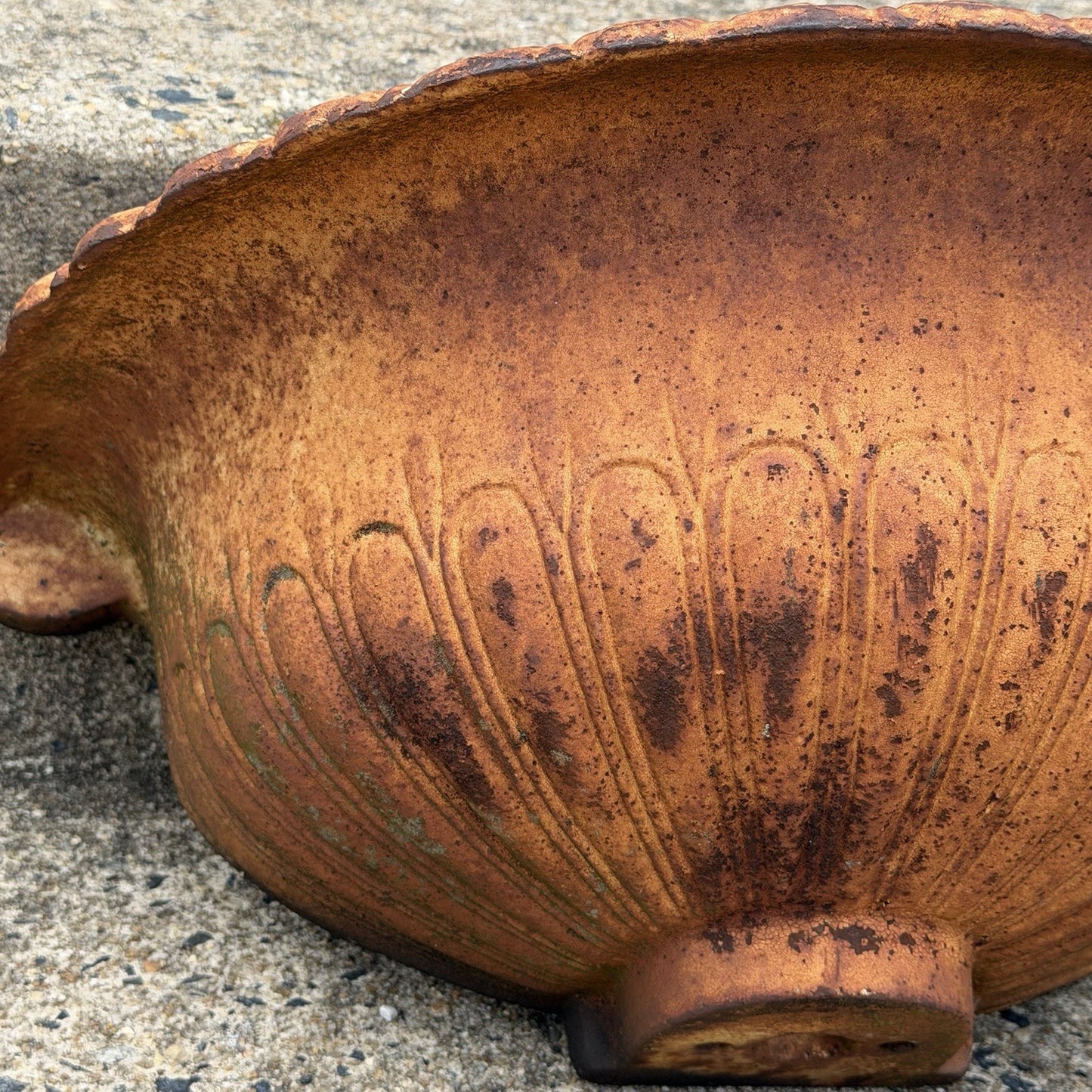 French Classical Style Cast Iron Half Round Urn Wall Mounted Garden Planter Pot