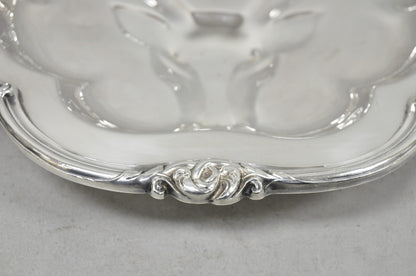 Vintage Silver Plated Scalloped Oval "Stag/Deer" Meat Serving Platter Tray
