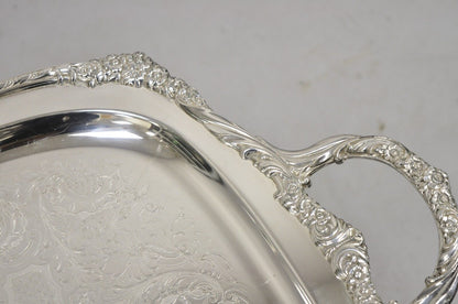 1847 Rogers Bros Heritage 9493 Large Silver Plated Serving Platter Tray