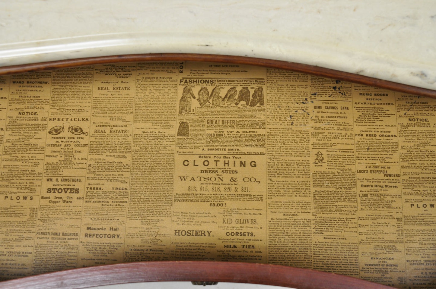 Pulaski Sagamore Hill Victorian Cherry Wood Marble Top Commode Nightstand Chest