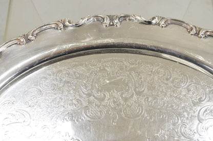 Vintage WSB 1538 Victorian Silver Plated Oval Serving Plater Butlers Tray