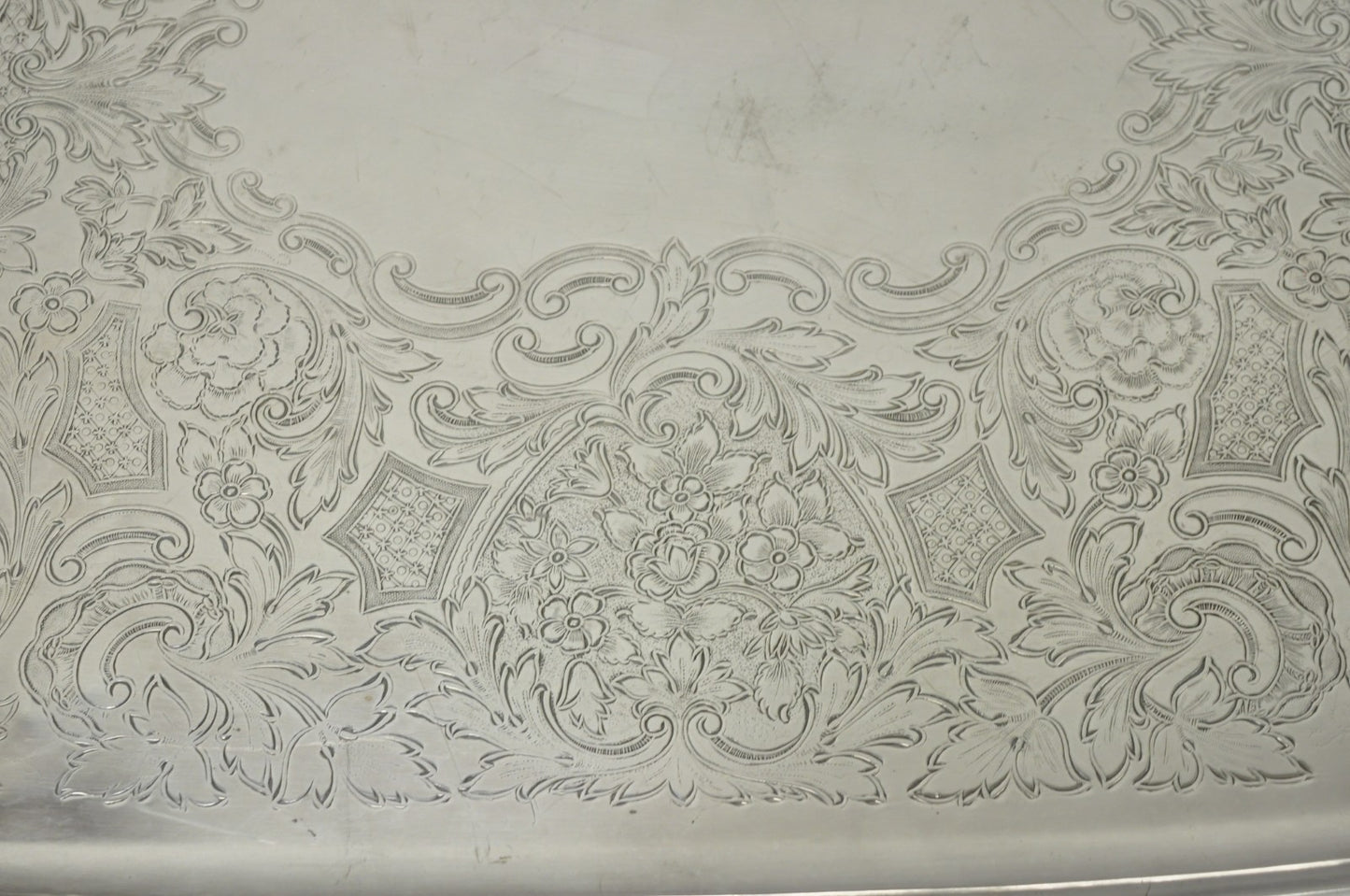 Vintage Poole EPCA Sevenoaks 650 Large Silver Plated Serving Platter Bar Tray B