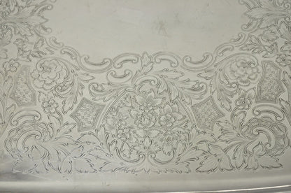 Vintage Poole EPCA Sevenoaks 650 Large Silver Plated Serving Platter Bar Tray B