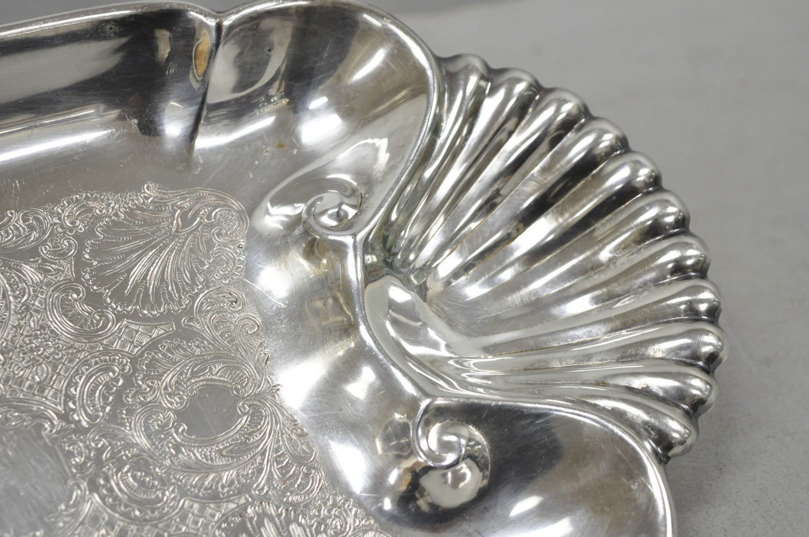 Vintage FB Rogers English Regency Style Silver Plated Candy Trinket Dish