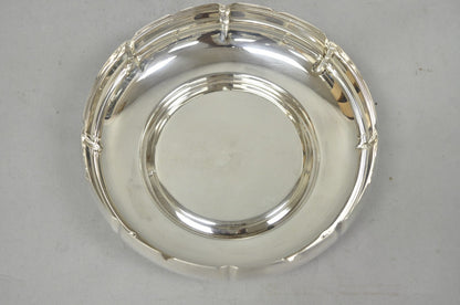 Vintage Lundt M-85 Silver Plated Round Scalloped Serving Candy Dish Bowl