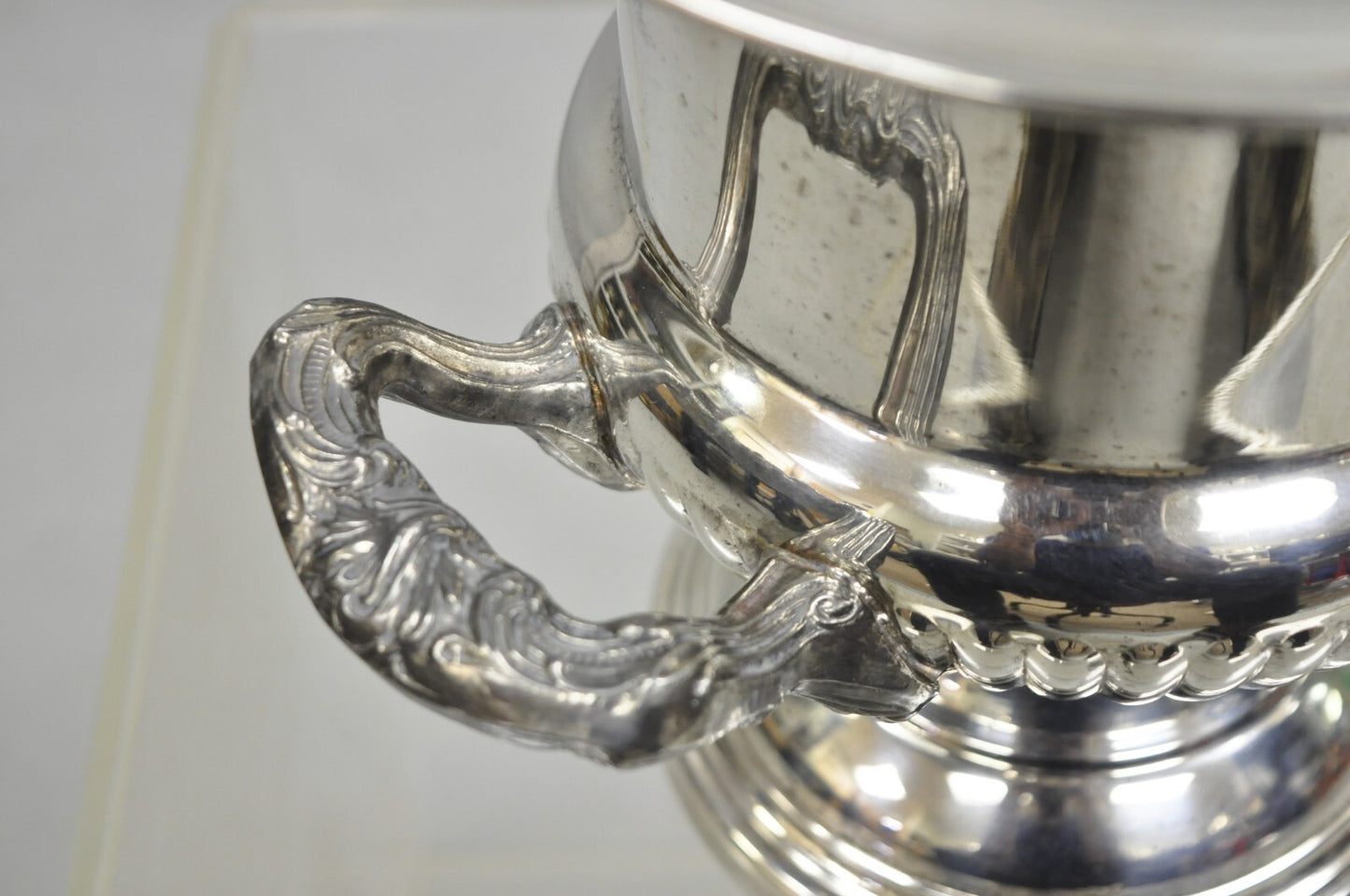 Vintage Victorian Silver Plated Trophy Cup Champagne Wine Chiller Ice Bucket