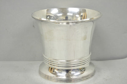 Antique English Regency Soldered Silver Plated Fluted Champagne Chiller Bucket