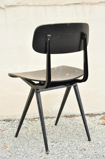 Industry West Madewell Industrial School Side Chair Black Metal Frame - Set of 6