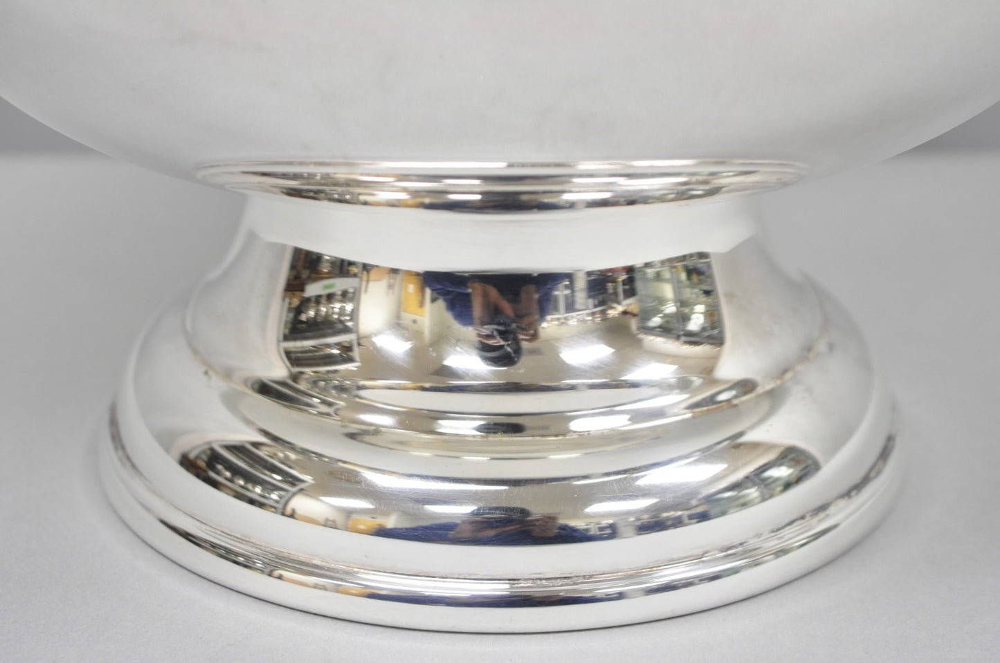 Vintage Sheridan Mid Century Modern Silver Plated Punch Bowl Set w/ 10 Cups