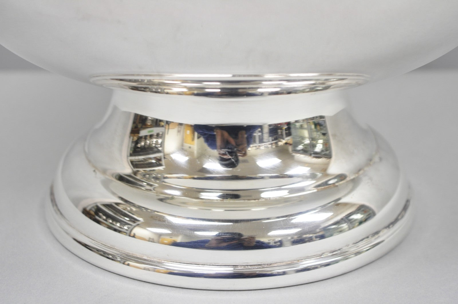 Vintage Sheridan Mid Century Modern Silver Plated Punch Bowl Set w/ 10 Cups