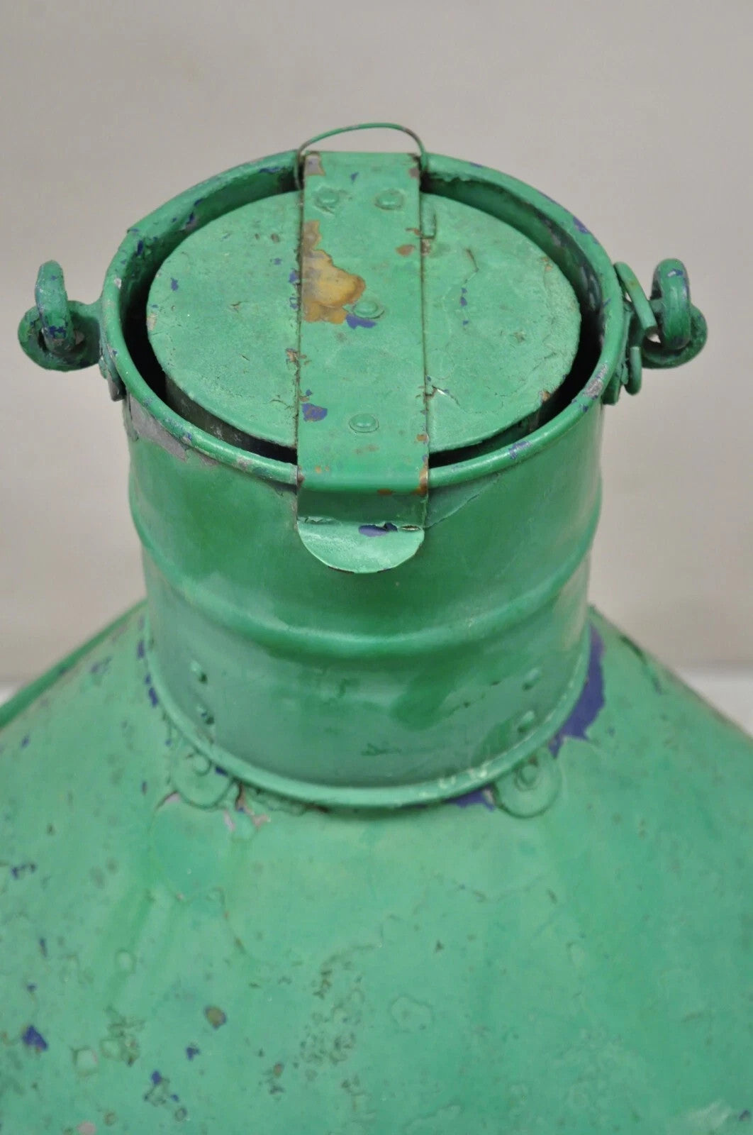 Antique Eli Griffith & Sons Green Marine Masthead Ship Lantern Light Fixture