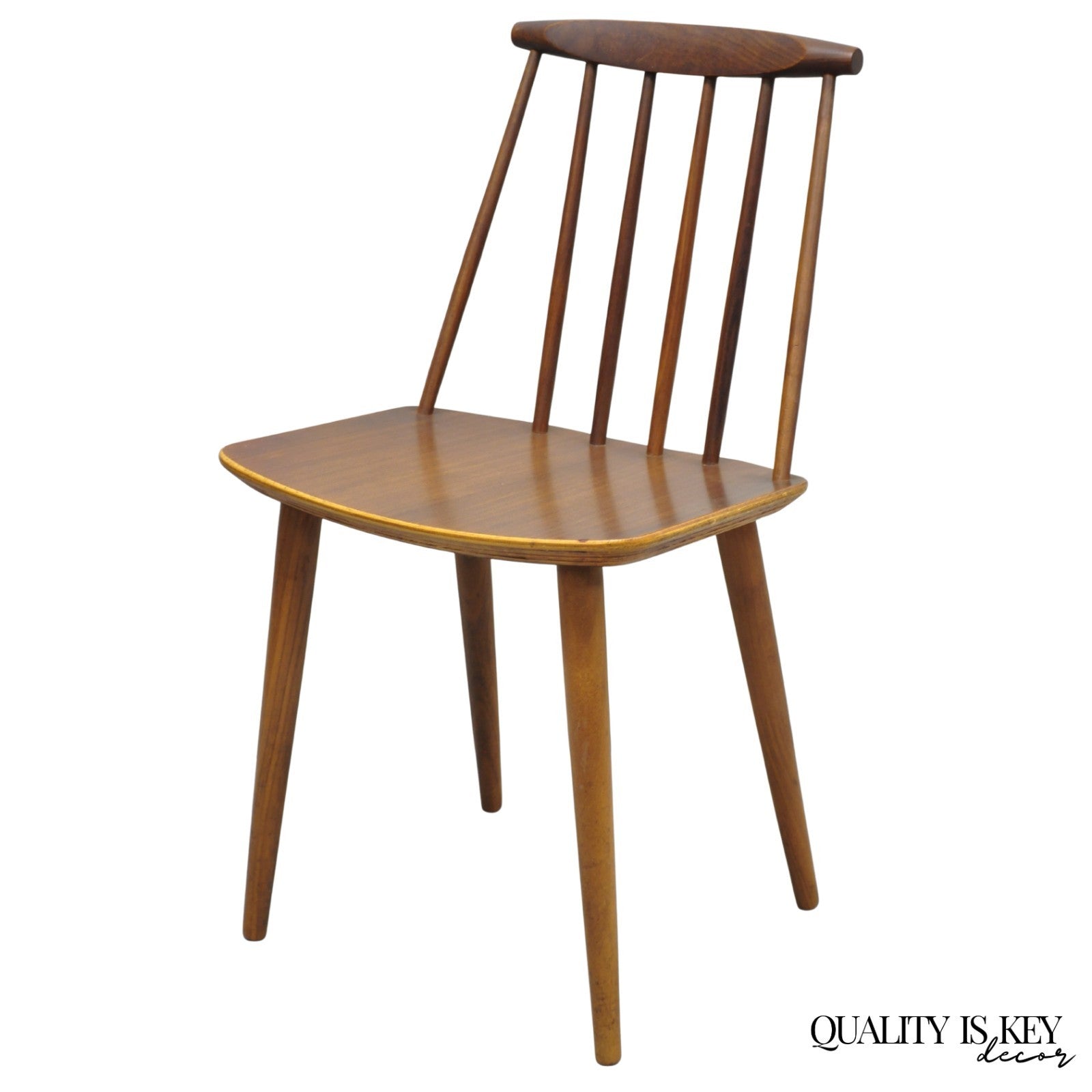 Vintage Danish Modern J77 Teak Side Chair by Folke Pallson for FDB Møbelfabrik