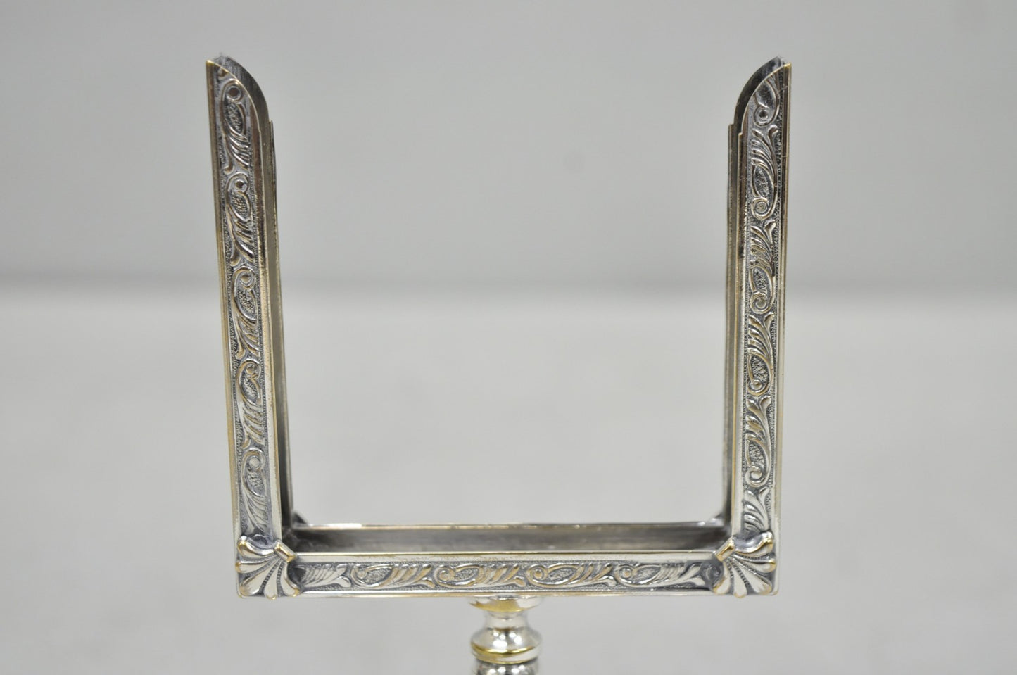 Vintage Charles S Beller Silver Plated Cigarette Holder Picture Frame w "B" Mono