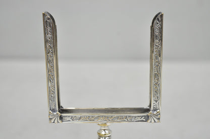 Vintage Charles S Beller Silver Plated Cigarette Holder Picture Frame w "B" Mono