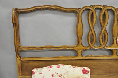French Country Provincial Hollywood Regency Pretzel Scroll King Sz Bed Headboard