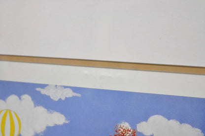 Jane Wooster Scott Signed and Numbered Serigraph Framed Art "Carefree Days"