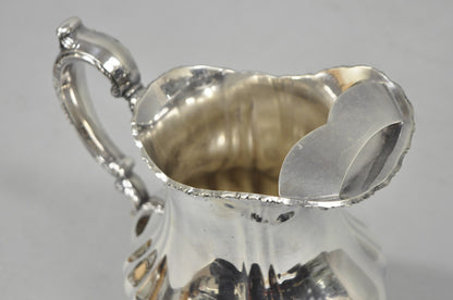 Vintage Lancaster Rose by Poole Victorian Silver Plated Bulbous Water Pitcher