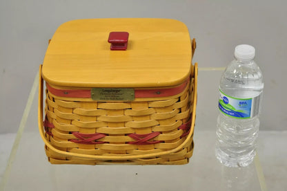 Vintage Longaberger Christmas Edition 2000 Edition Deck the Halls Basket w/ Lid