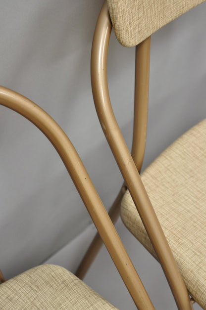 Vintage Hamilton Cosco Stylaire Mid Century Modern Folding Chairs - Set of 4