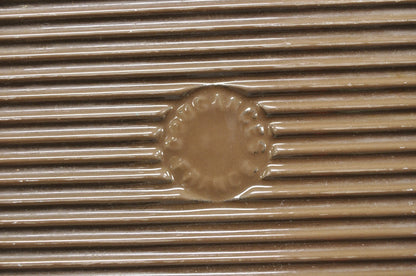 Vintage Cousances France Enameled Cast Iron Dutch Oven Pot Chocolate Brown # 22