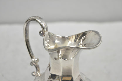 Vintage Victorian Silver Plated Bulbous Footed Tea Coffee Creamer Pot