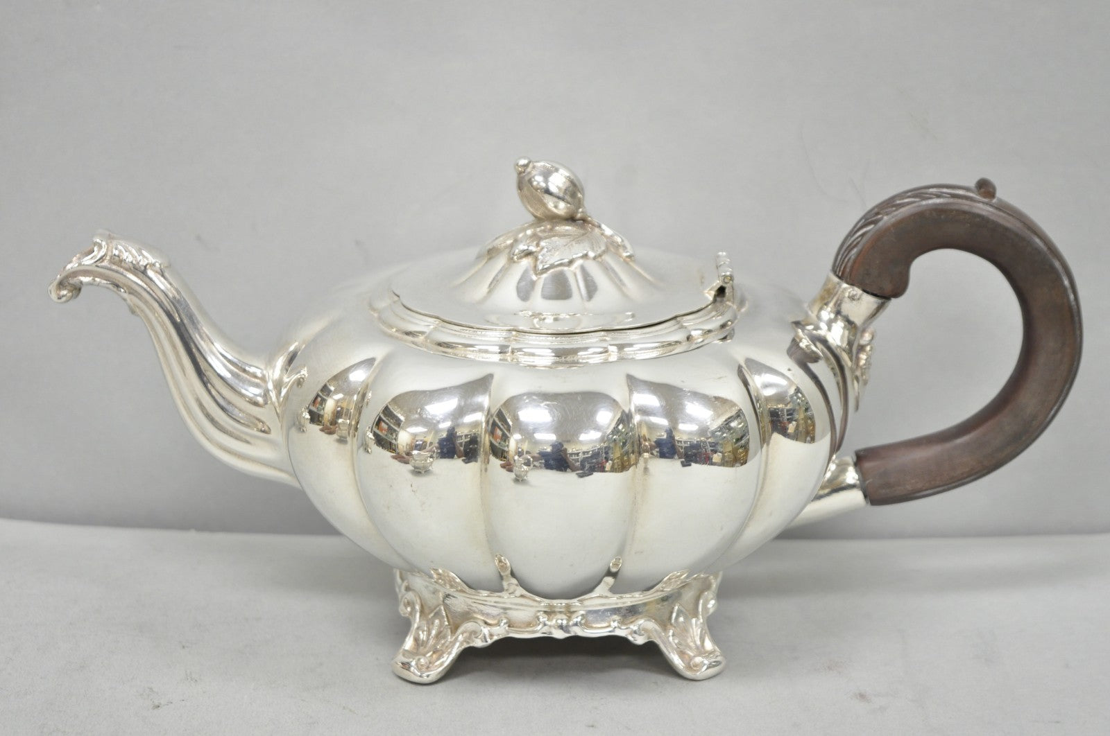 Antique 1881 Rogers 7377 Art Nouveau Silver Plated Tea Service Set - 3 Pcs