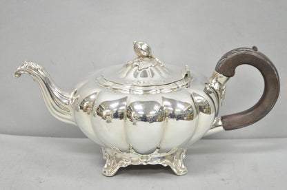Antique 1881 Rogers 7377 Art Nouveau Silver Plated Tea Service Set - 3 Pcs