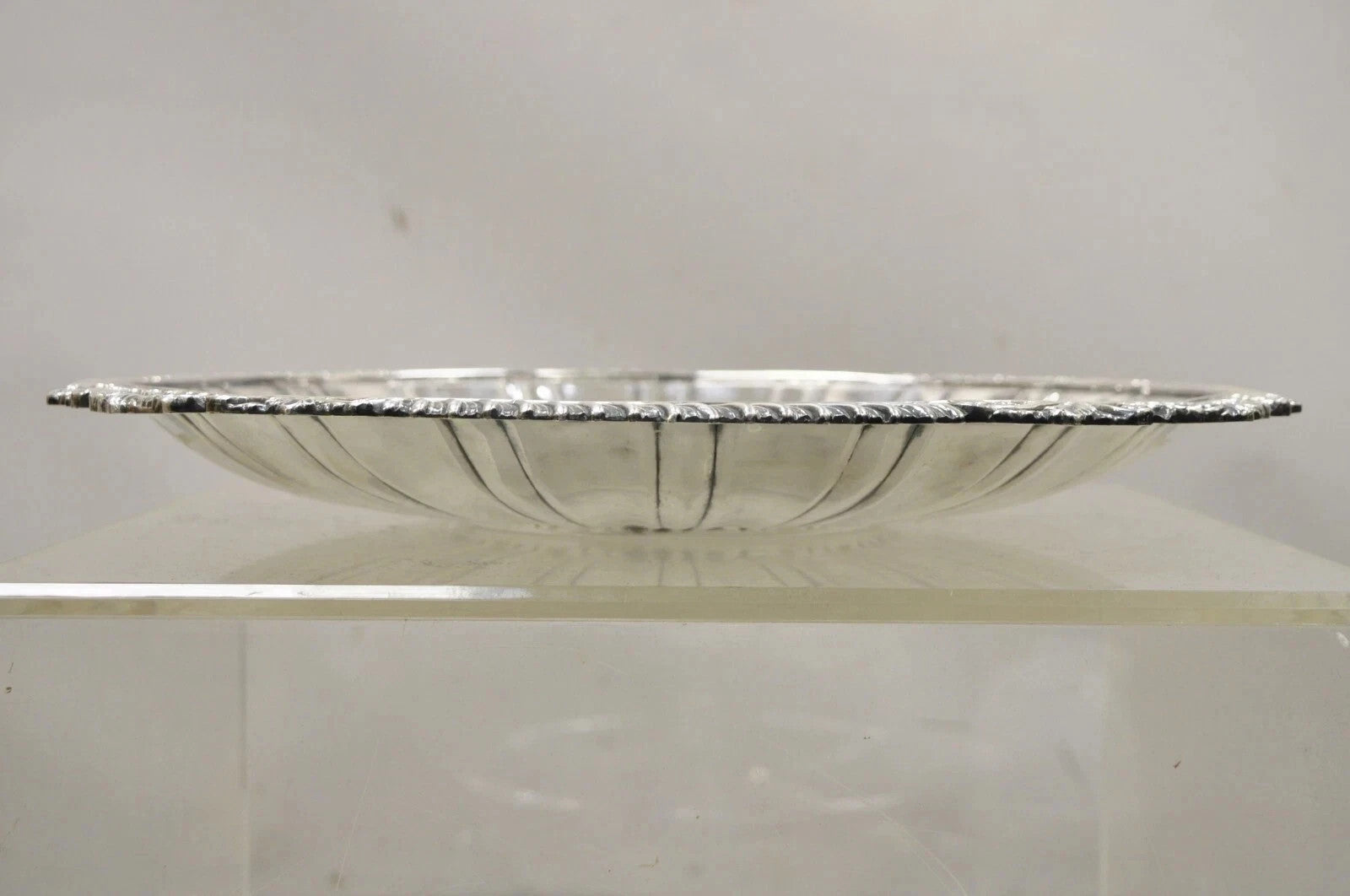 Antique "Barefoot Mailman Rally 1962" Award Silver Plated Serving Platter Tray