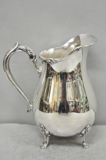 Vintage Webster Wilcox "Sylvia" Silver Plated Bulbous Footed Water Pitcher