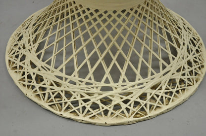 Vintage Russell Woodard Mid Century Modern Woven Spun Fiberglass Side Chair