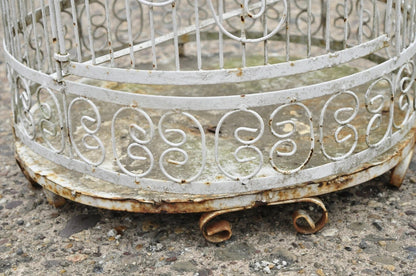 Vintage Victorian Style Scrolling Wrought Iron Metal 58" Birdcage Garden Decor