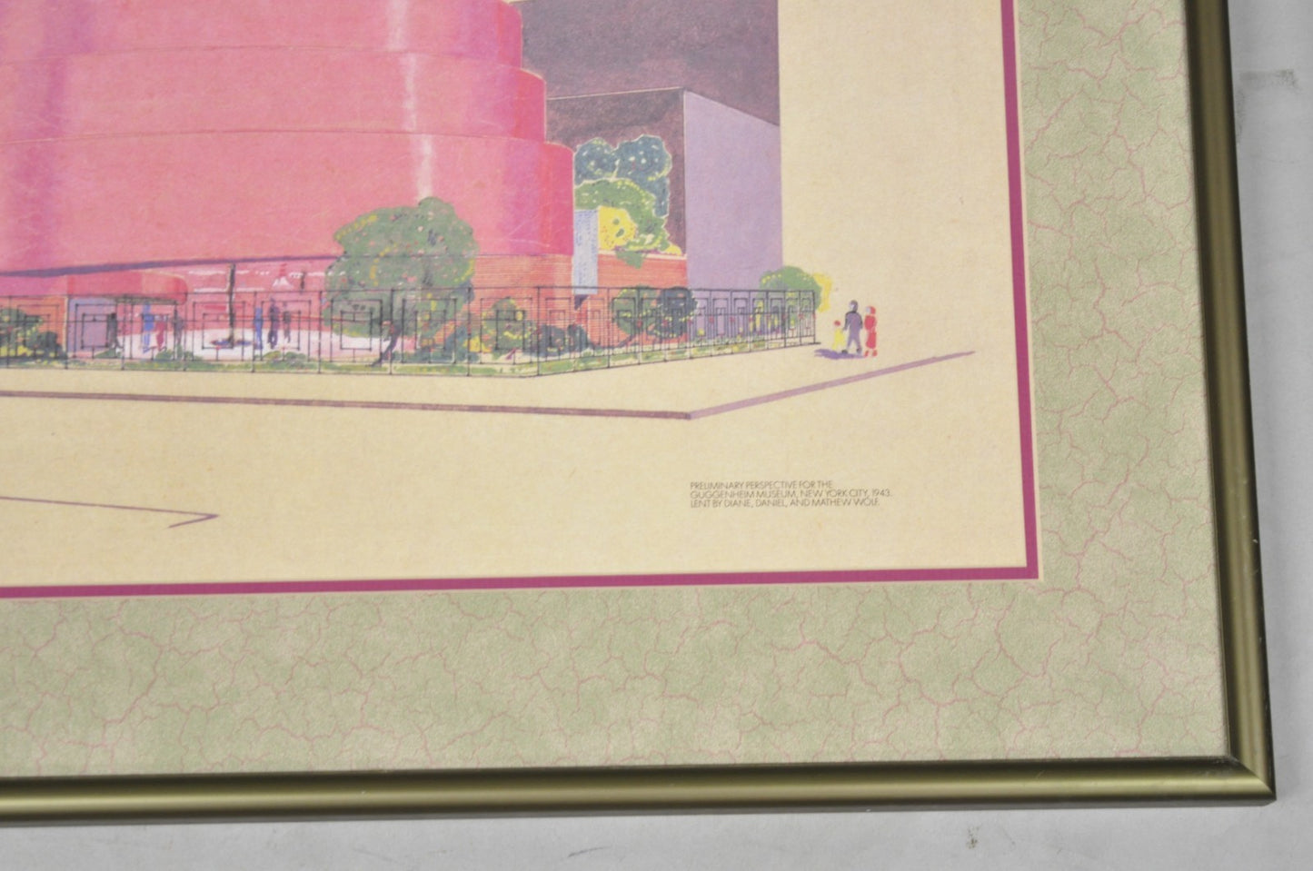 Frank Lloyd Wright Guggenheim Museum Sketch 1991 Denver Art Museum Poster Print