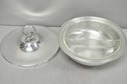 Vintage BW Buenilum Silver Plated Aluminum Art Nouveau Covered Serving Dish