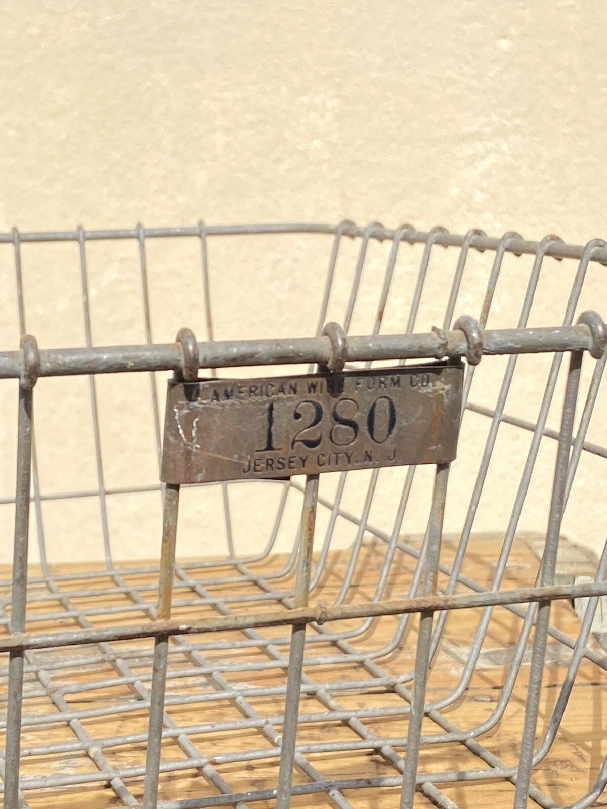 Antique Industrial Distress Gray Wooden Rolling Shelf Storage Cart Store Display