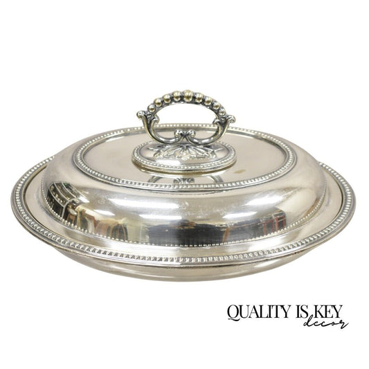 Mappin & Webb's Prince's Plate English Sheffield Silver Plated Covered Dish