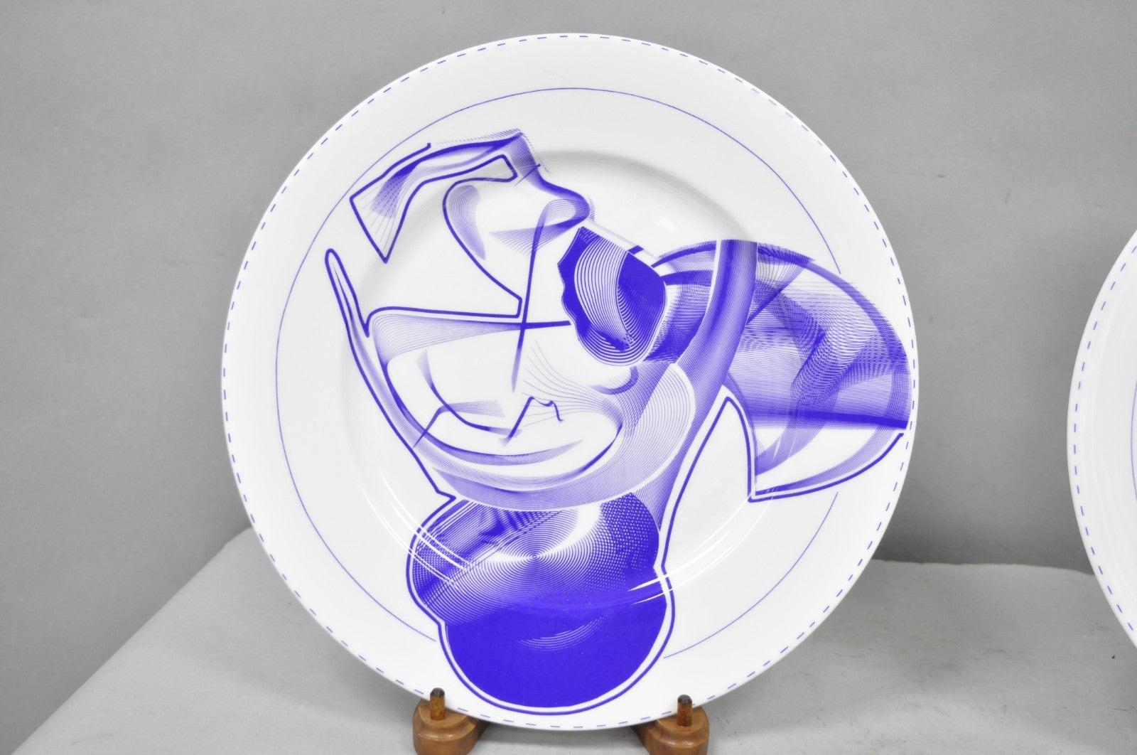 Frank Stella David Mirvish Designs Vortex Engravings 5-8 Indigo Plate - Set of 4