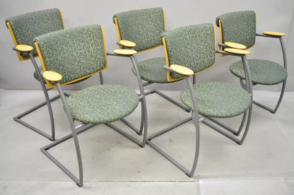 Martela Finland Post Modern Cantilever Office Lounge Arm Chair - Single