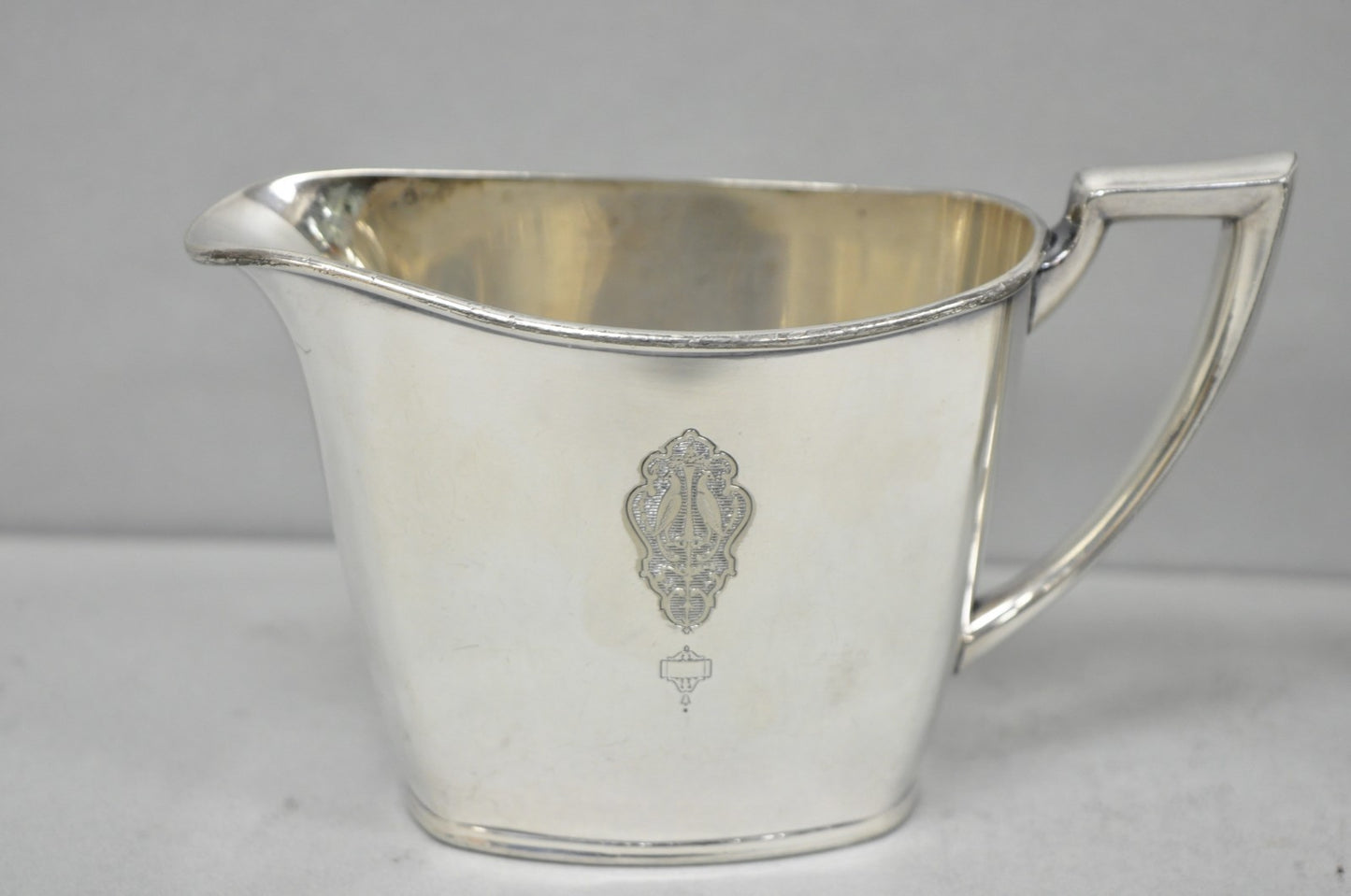 Antique Community Silver Plated Art Deco Birds of Paradise Tea Service Set 3 Pcs