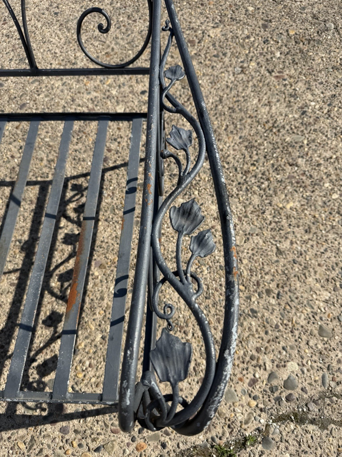 Vintage Salterini Style Wrought Iron Settee Loveseat by Florentine Craft Studio