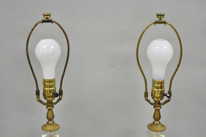 Vintage Art Deco Mid Century Modern Acrylic Lucite Stacked Ball Table Lamps Pair