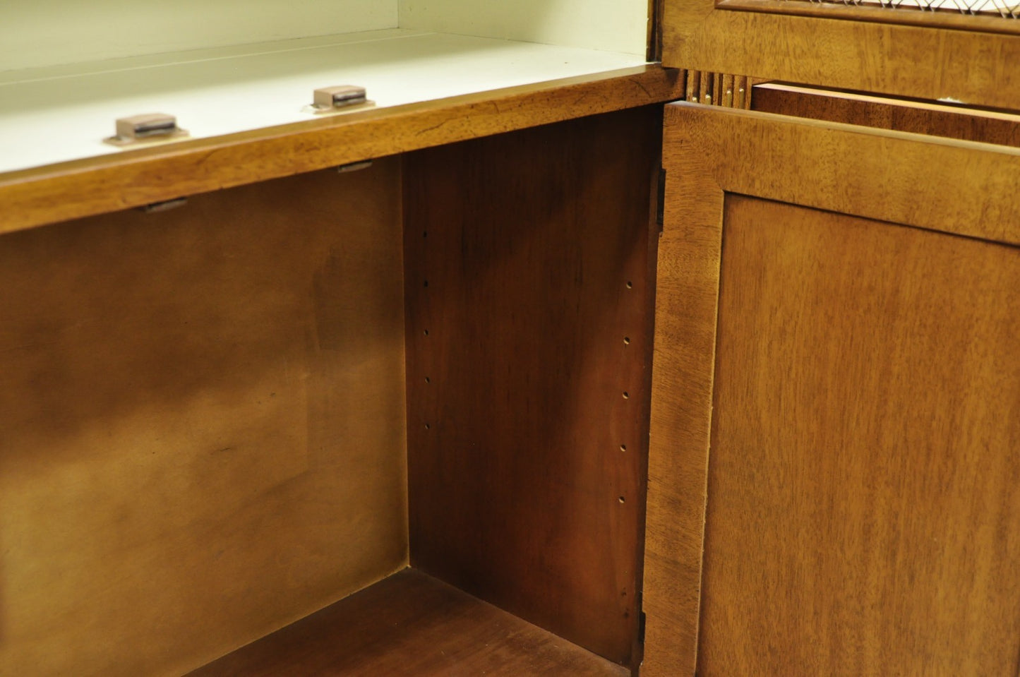 Henredon French Country Provincial Walnut Fruitwood 3 Pc Wall Unit Bookcase