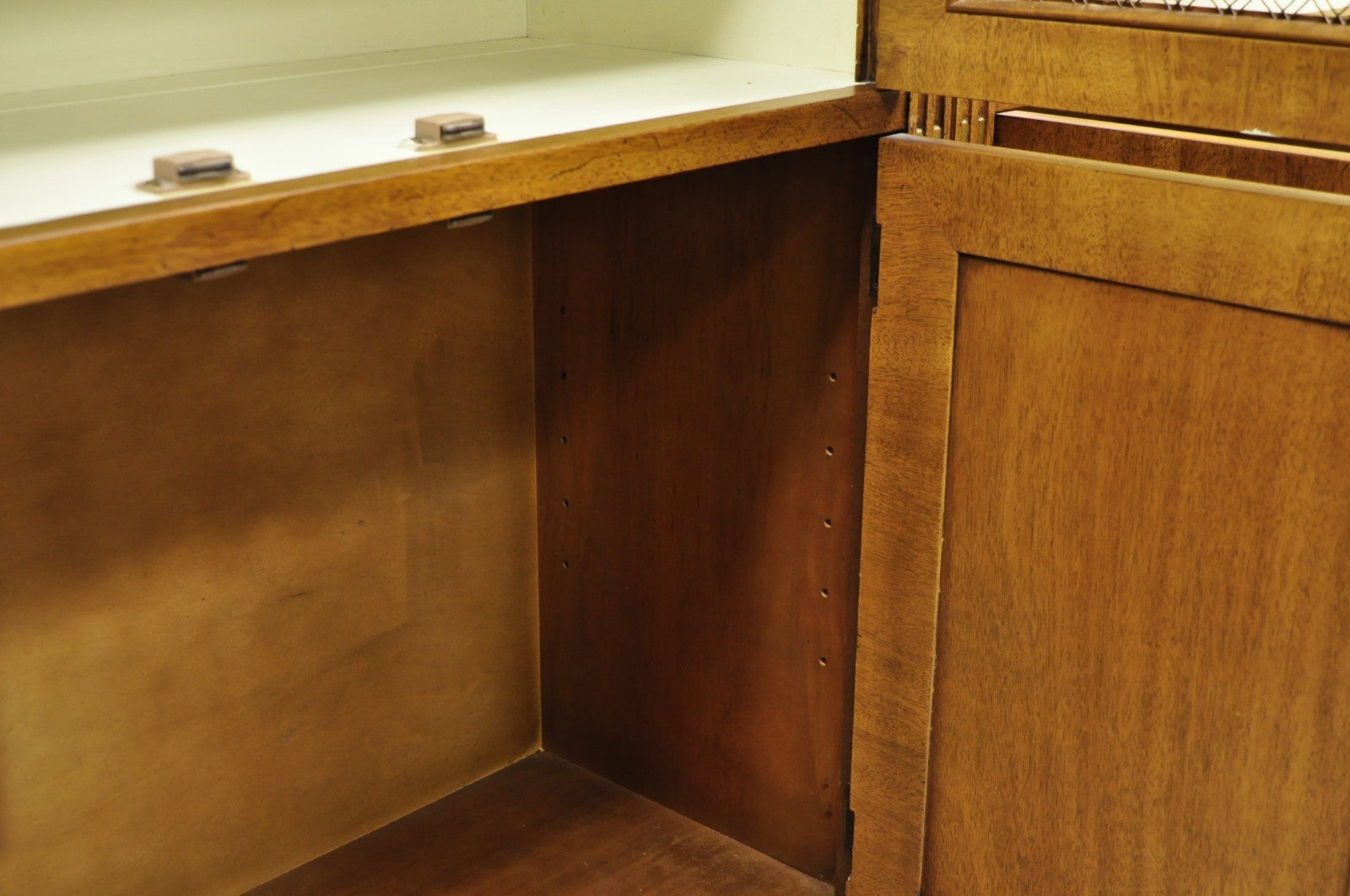 Henredon French Country Provincial Walnut Fruitwood 3 Pc Wall Unit Bookcase