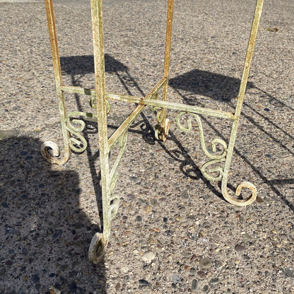 Metal Side Tables of Victorian Style Reclaimed Embossed Metal Celling Tin - Pair