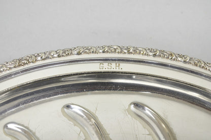 Antique Rogers Bros English Regency Silver Plated Small 12" Meat Cutlery Tray