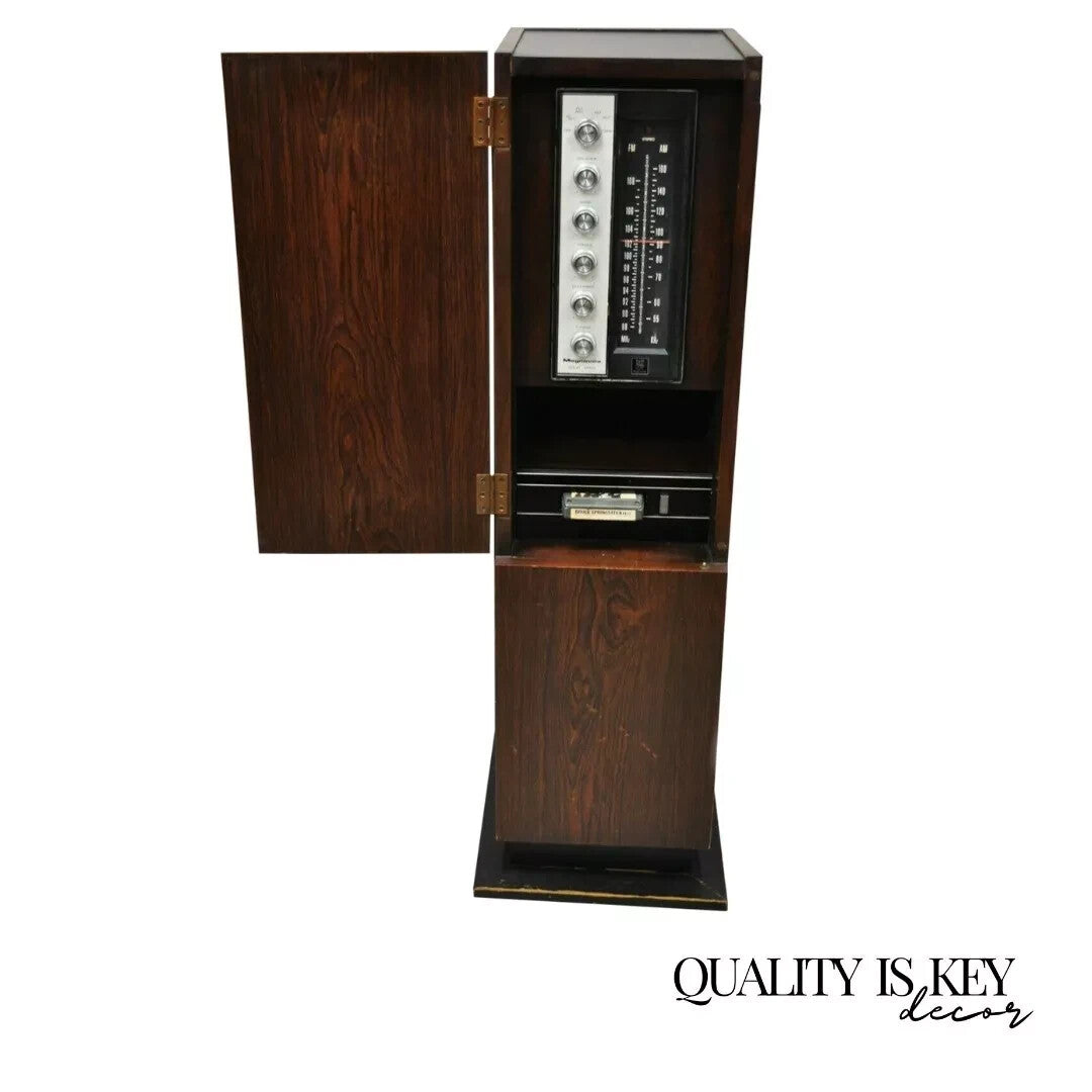 Vintage Magnavox Mid Century Tower Column Pedestal Rodeo Stereo 8 Track Console