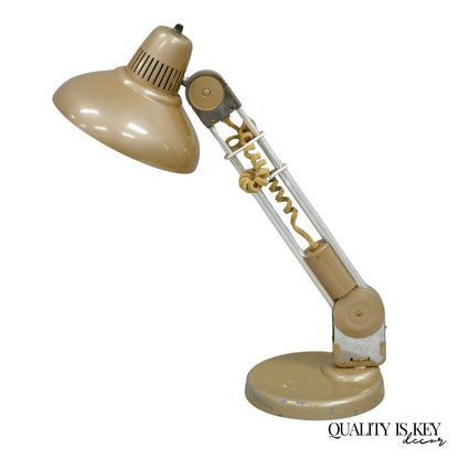 Vintage Industrial Modern Amplex Swivelite Telescoping Trombolite Desk Lamp