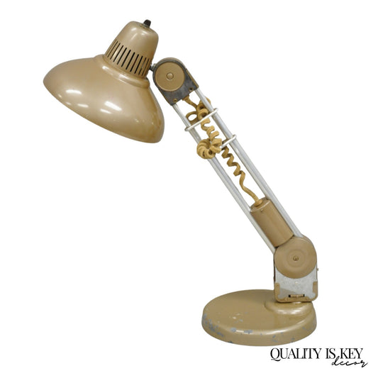 Vintage Industrial Modern Amplex Swivelite Telescoping Trombolite Desk Lamp