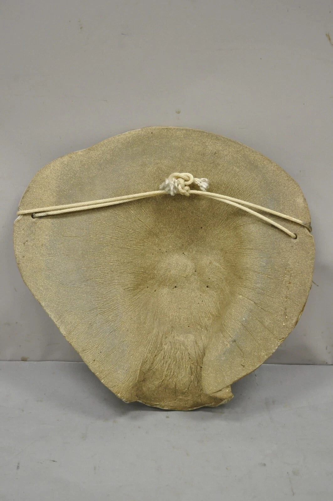 Vintage Mid Century Modern Artisan Studio Crafted Ceramic Self Portrait Wall Art