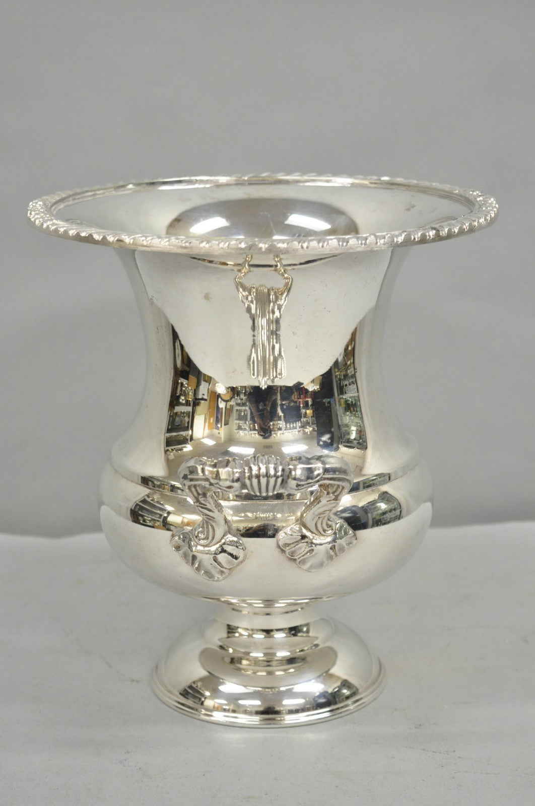 Victorian Silver Plated Potbelly Trophy Cup Champagne Chiller Bar Ice Bucket